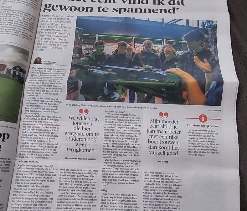 Beroepenevenement – OpKop haalt het nieuws